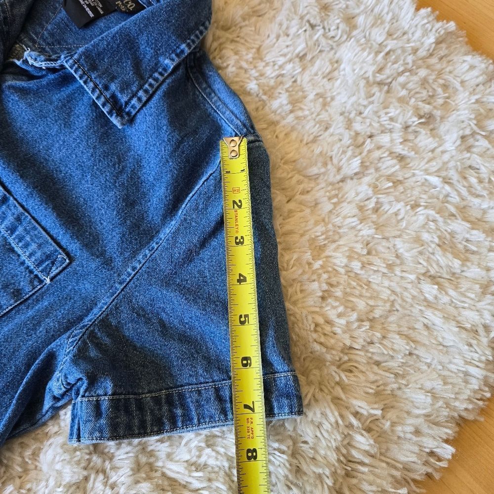 STYLE & Co Womens Denim Button-Up Dress Size 8P Vintage 90s - Picture 7 of 8